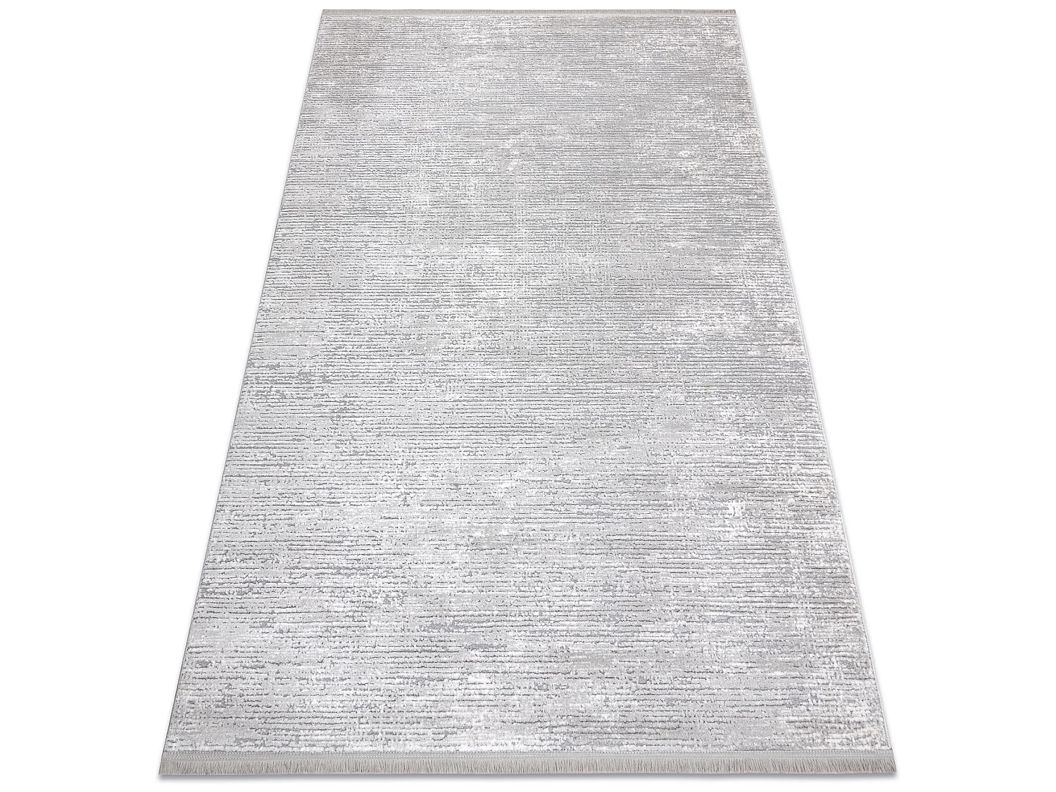 Modern Teppich TULS strukturell, Franse 51248 grau 240x330 cm