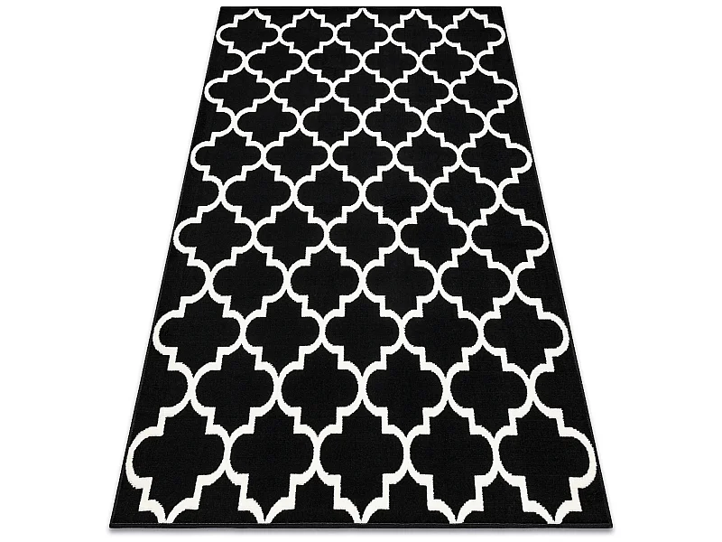 BCF Tapis Morad TRELIS Treillis marocain - noir 200x300 cm