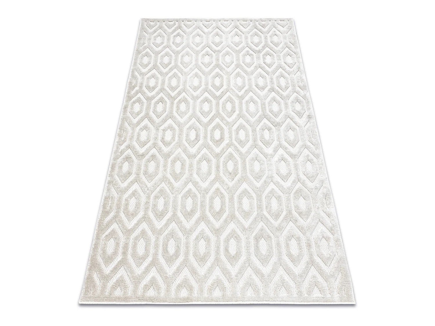 Tapijt SANTO SISAL 58380 zeshoek, zeshoek beige 160x220 cm