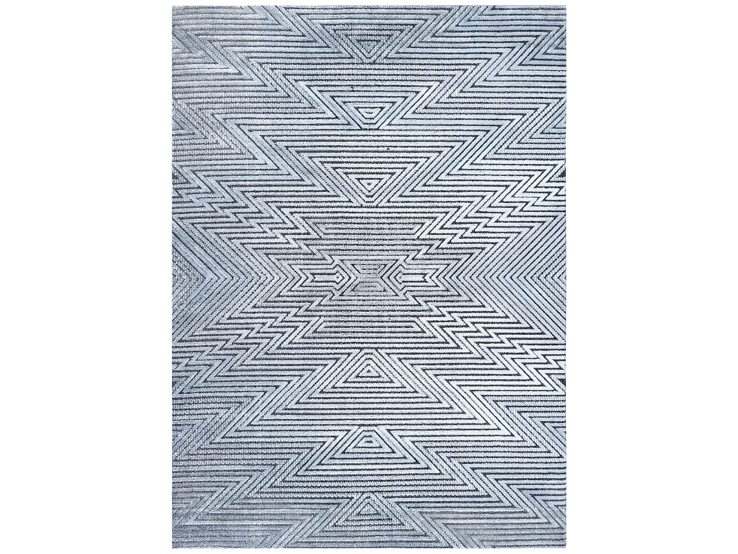 Tapijt Structureel SIERRA G5013 Plat geweven , twee poolhoogte , blauw 160x220 cm