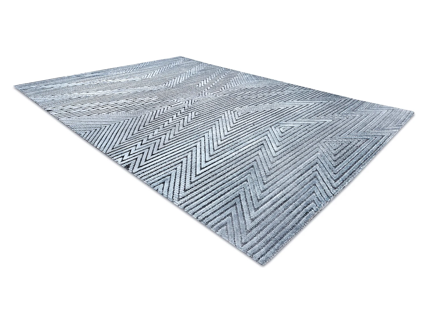 Tapijt Structureel SIERRA G5013 Plat geweven , twee poolhoogte , blauw 160x220 cm