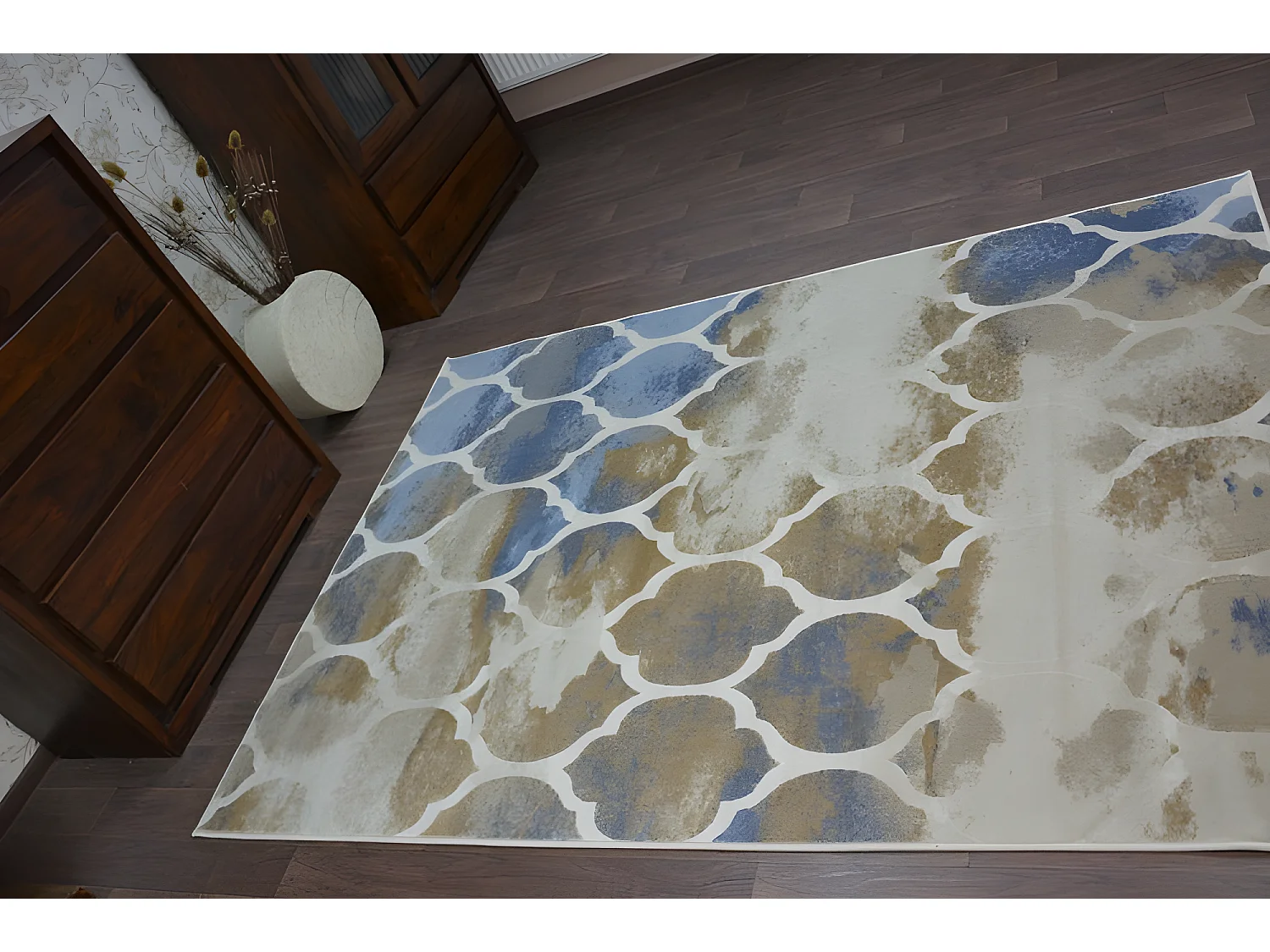 Tapis DROP JASMINE 761 Beige foncé bleu 160x220 cm