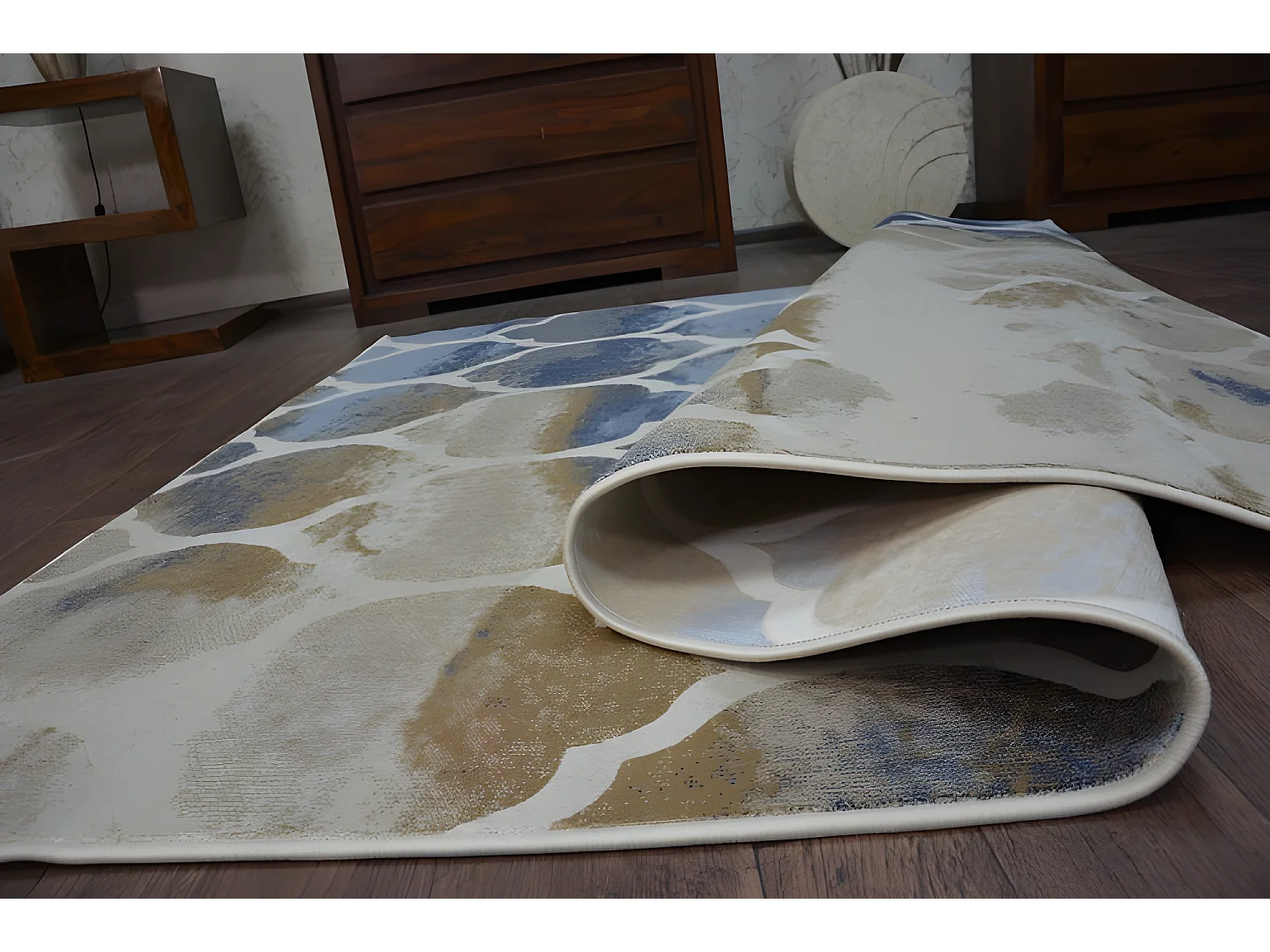 Tapis DROP JASMINE 761 Beige foncé bleu 160x220 cm