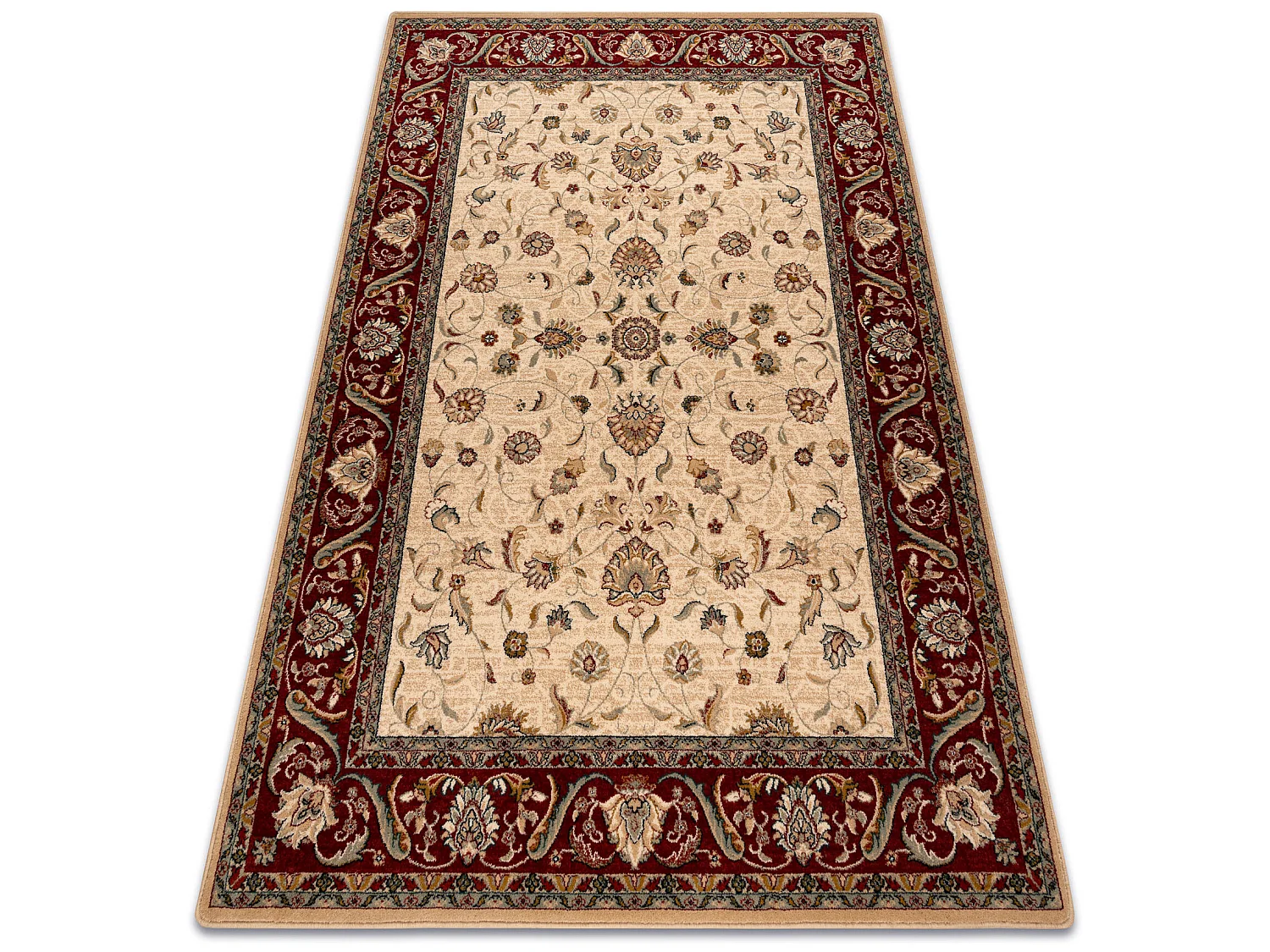 Tapijt OMEGA ARIES bloemen helder, robijn 300x400 cm