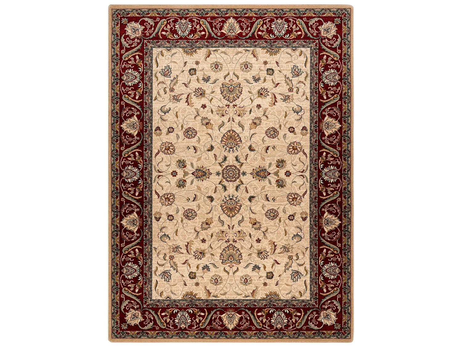 Tapijt OMEGA ARIES bloemen helder, robijn 300x400 cm