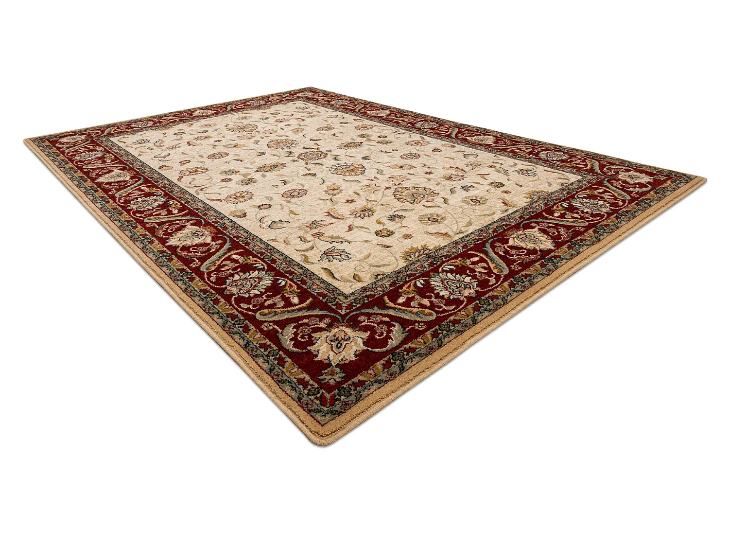 Tapijt OMEGA ARIES bloemen helder, robijn 300x400 cm