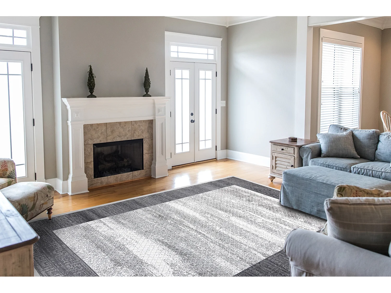 Tapijt NOBLE modern 1512 64 Kader, Grieks vintage gewreven - Structure 240x330 cm