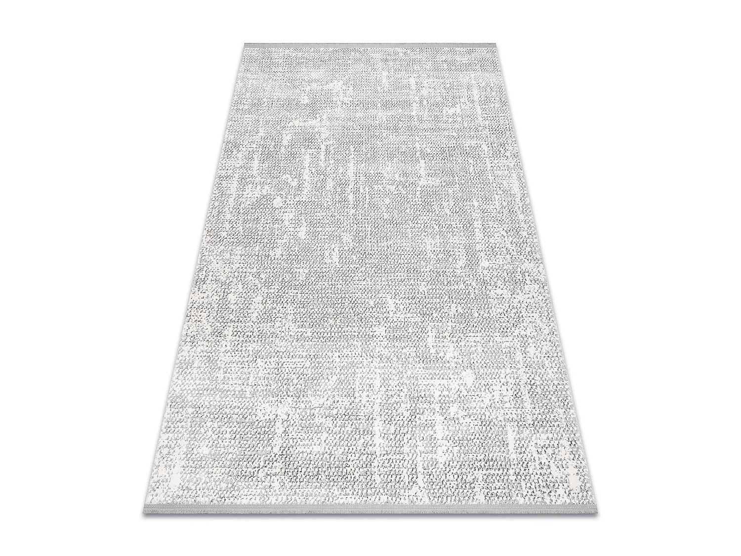 Tappeto TULS strutturale, frange 51325 melange avorio / grigio  240x330 cm