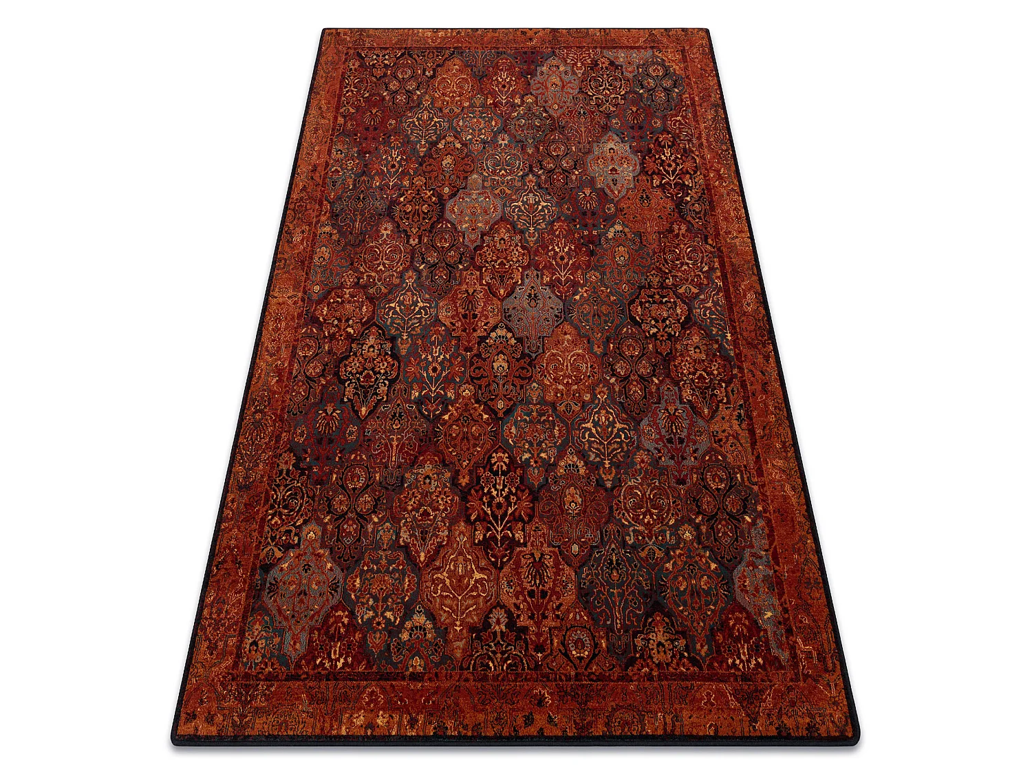 Wollteppich SUPERIOR KAIN rubin 300x400 cm