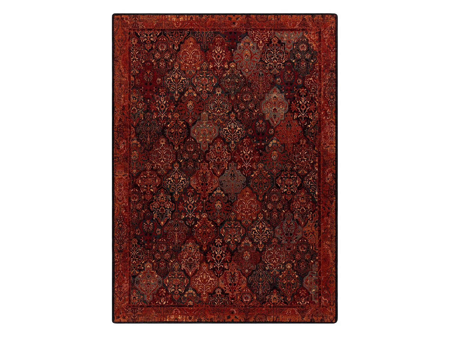 Wollteppich SUPERIOR KAIN rubin 300x400 cm