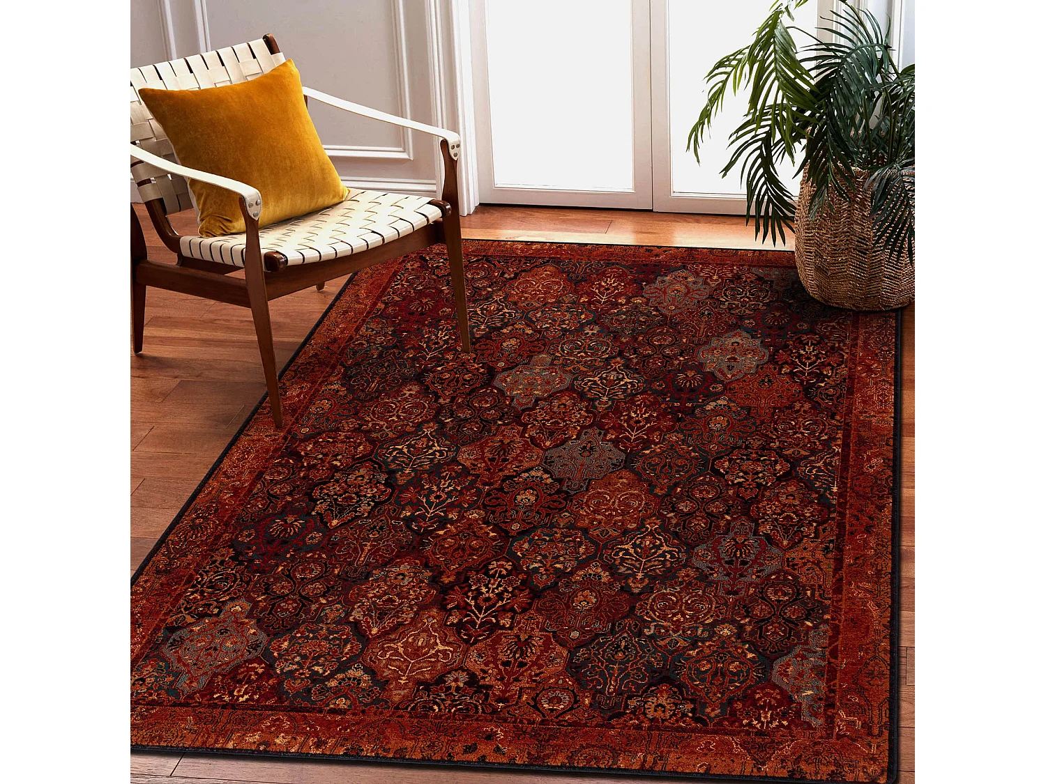 Wollteppich SUPERIOR KAIN rubin 300x400 cm