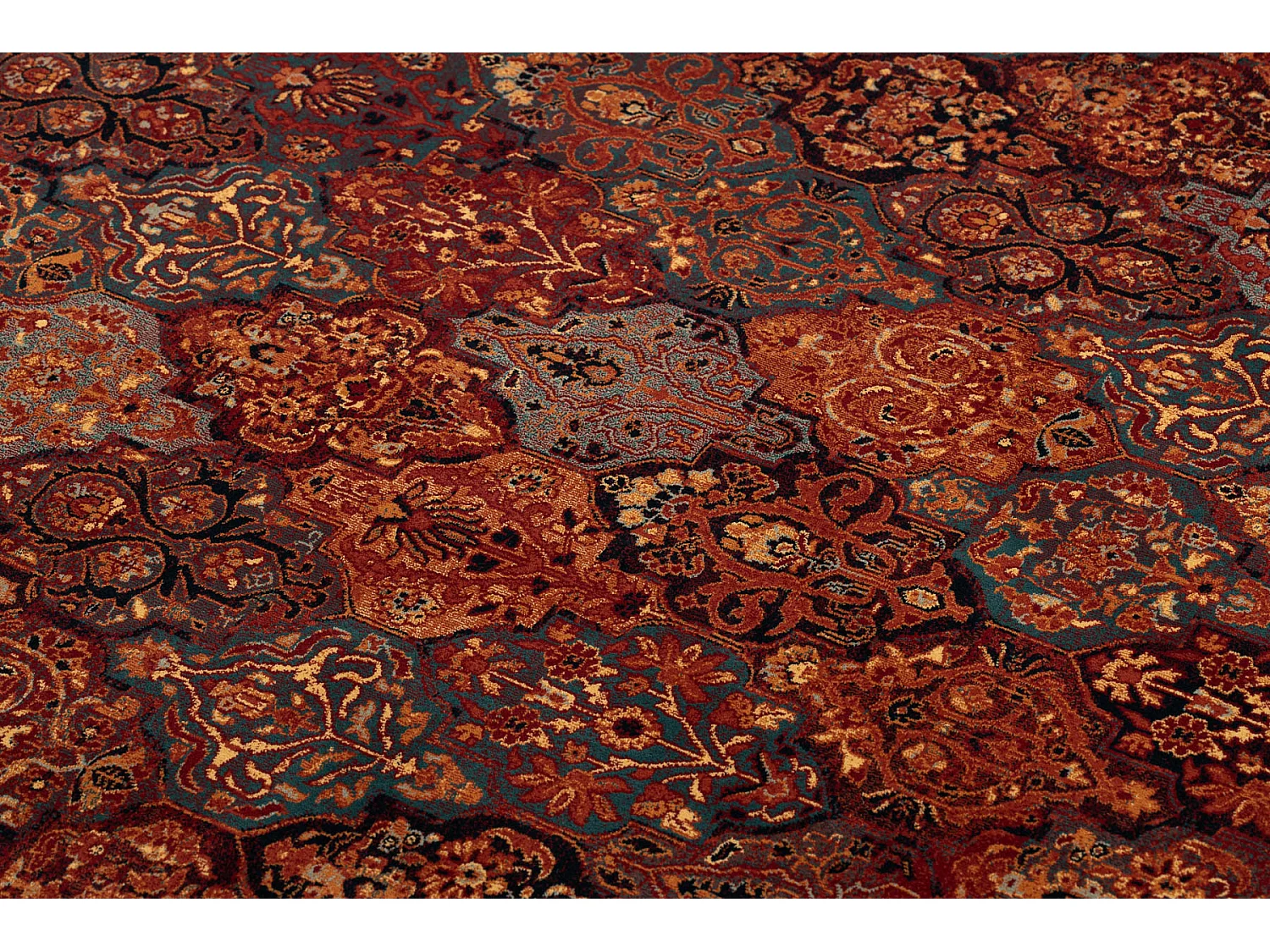 Wollteppich SUPERIOR KAIN rubin 300x400 cm