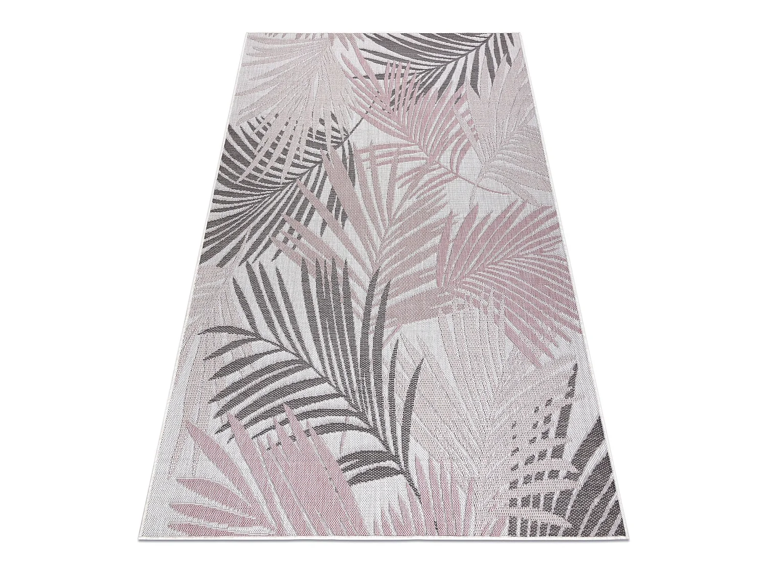 Tapis SIZAL SION Feuilles de palmier, tropical 2837 tissé à plat ecr 160x220 cm