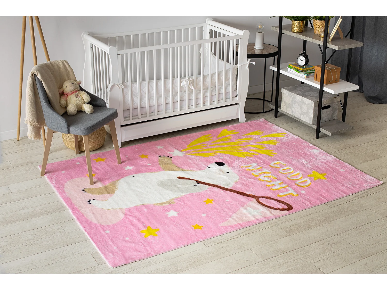 Tapis PLAY ours étoiles G4016-5 rose 160x215 cm