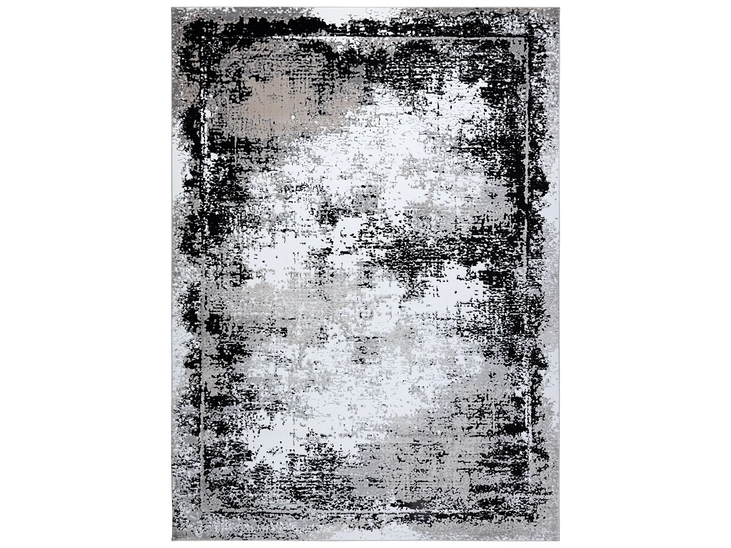 Tapijt GLOSS modern 8493 78 gewreven , vintage, stijlvol, kader grijsk 160x220 cm