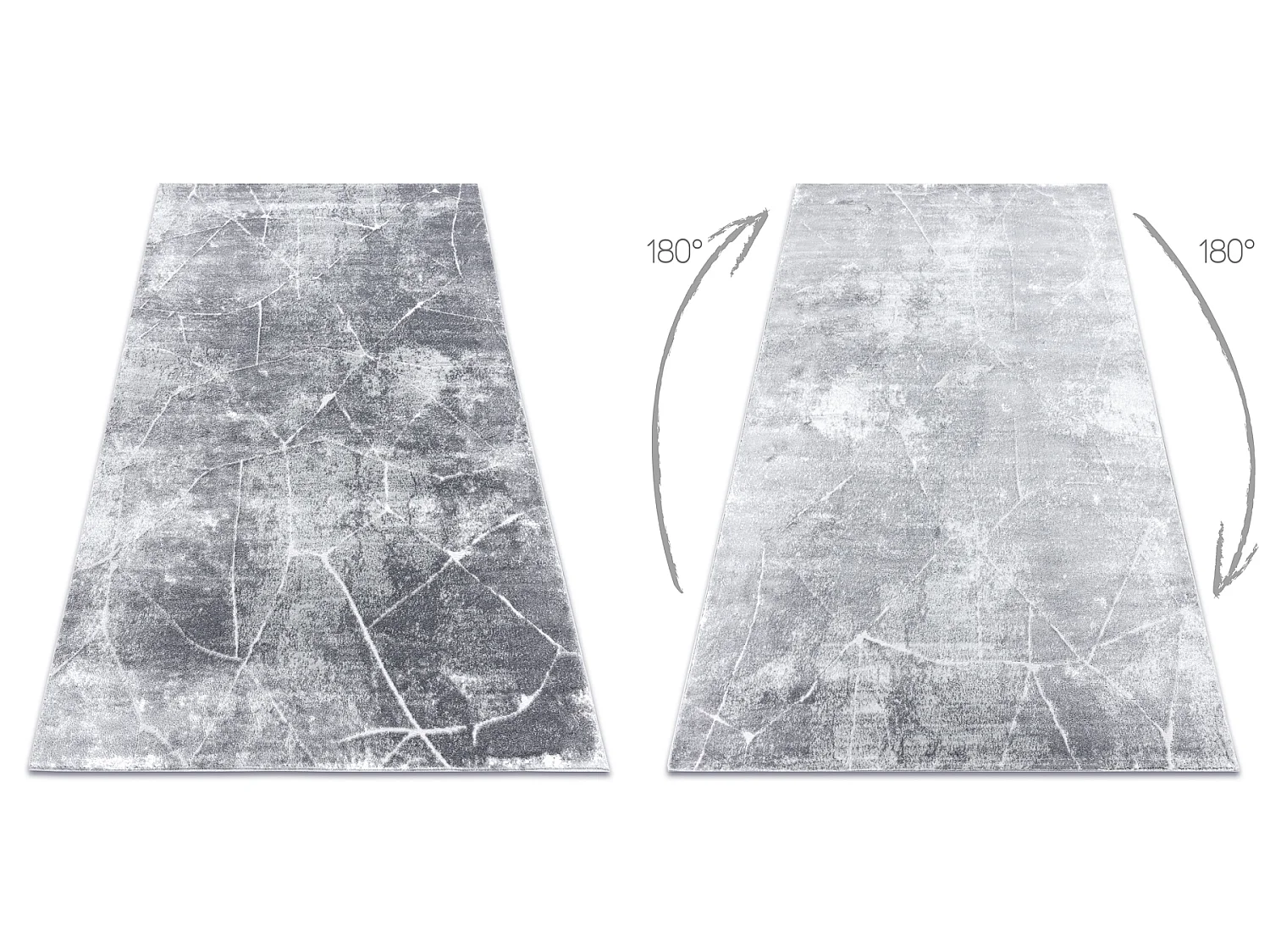 Tapijt MEFE modern 2783 marmeren, structureel, twee poolhoogte , donke 160x220 cm