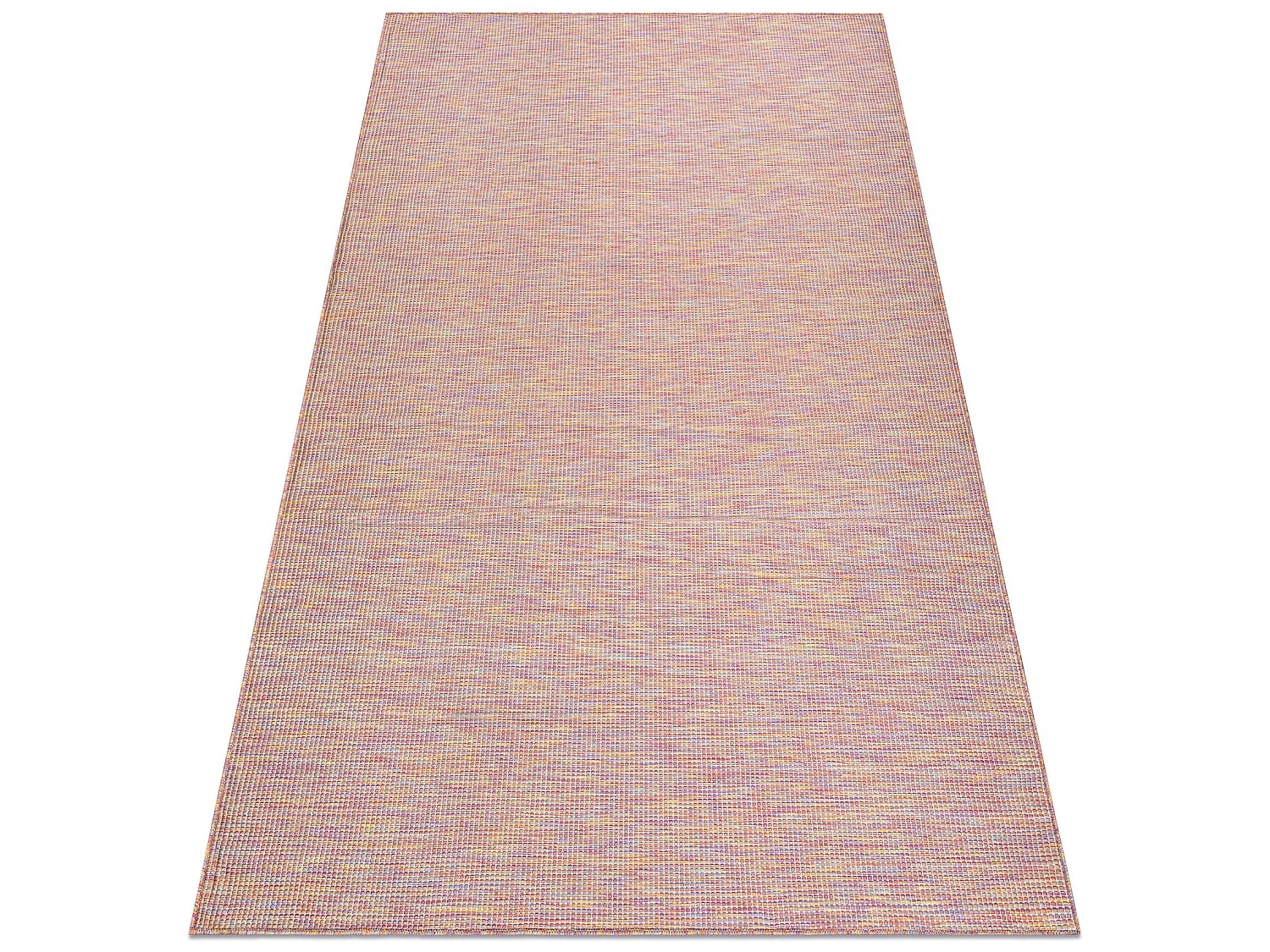 Tapis SIZAL PATIO 2778 tissé à plat rose / bleu / beige 117x170 cm
