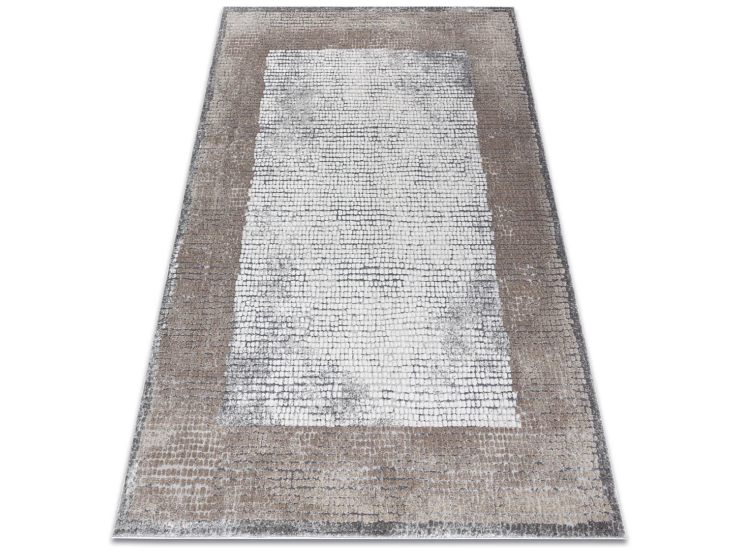 Tapis NOBLE moderne  9730 67 Cadre vintage - Structural deux niveaux d 180x270 cm