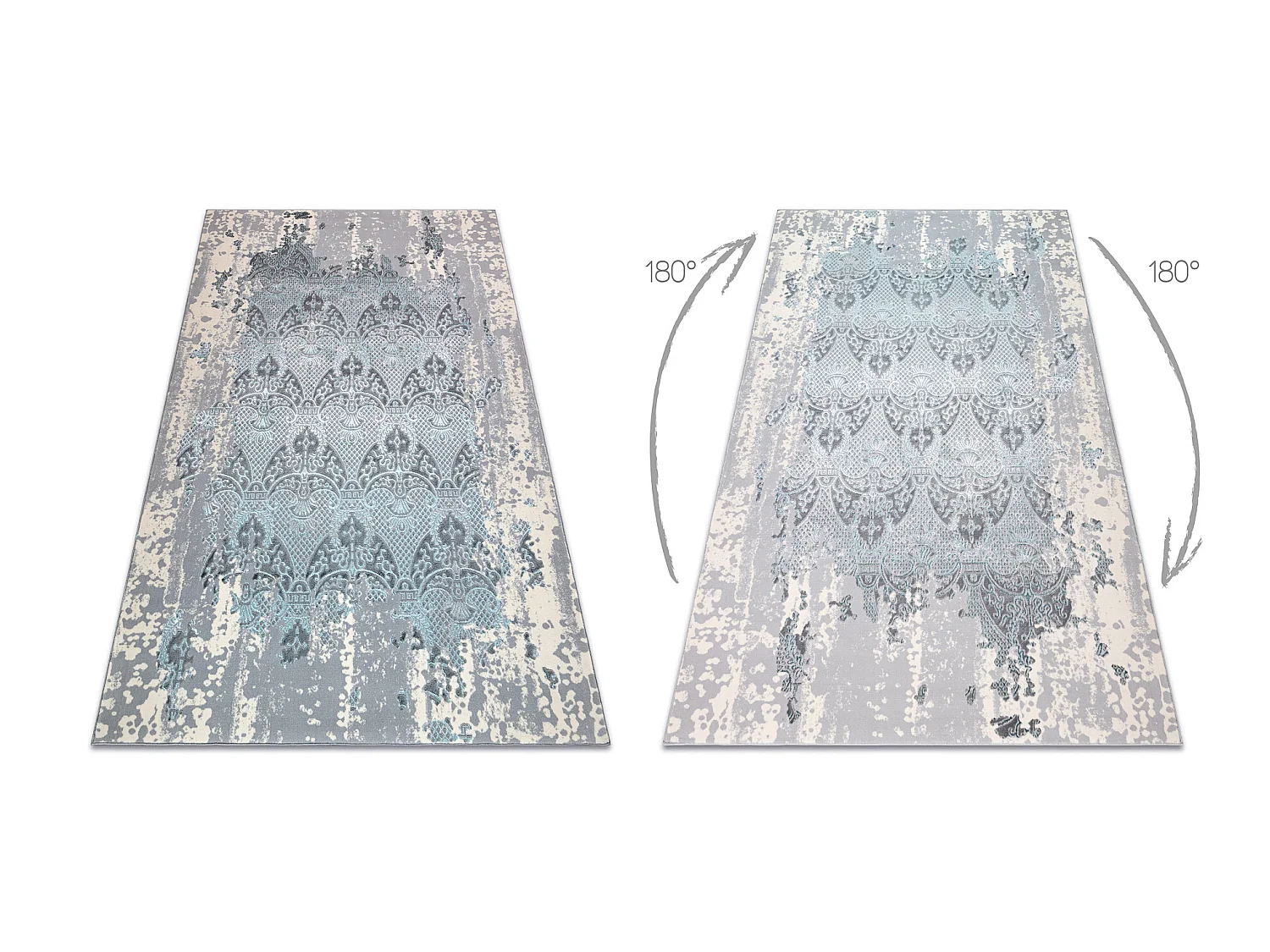 Tapis CORE W3824 Ornament Vintage - structurel, deux niveaux de mollet 160x220 cm