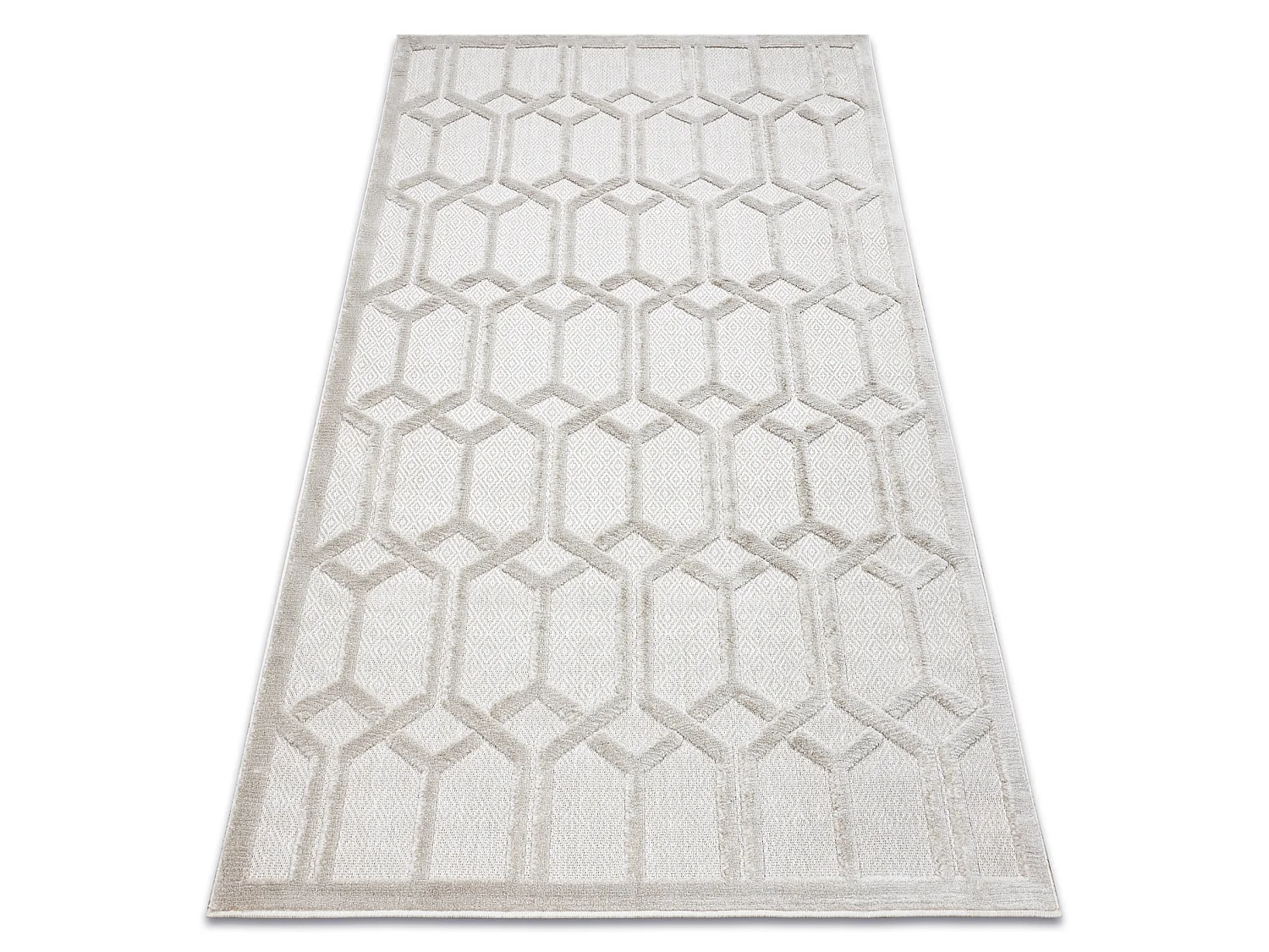 Tapis SANTO SIZAL 58385 Ruta, géométrique beige 160x220 cm