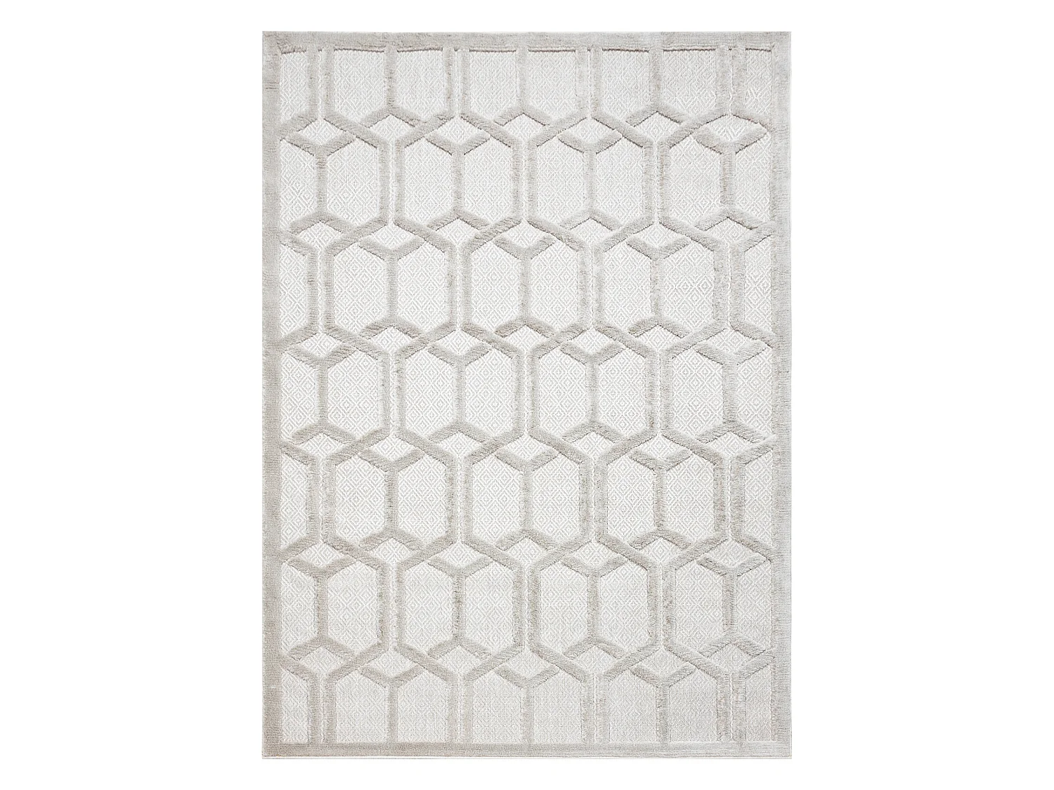 Tapis SANTO SIZAL 58385 Ruta, géométrique beige 160x220 cm