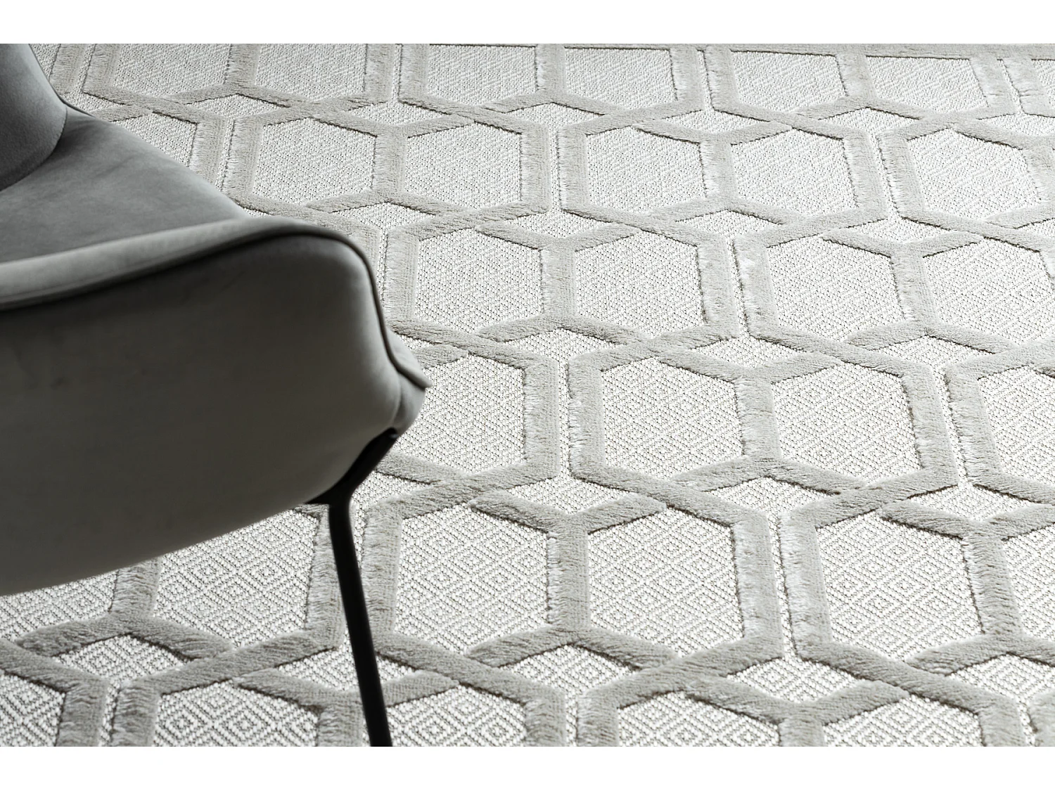 Tapis SANTO SIZAL 58385 Ruta, géométrique beige 160x220 cm