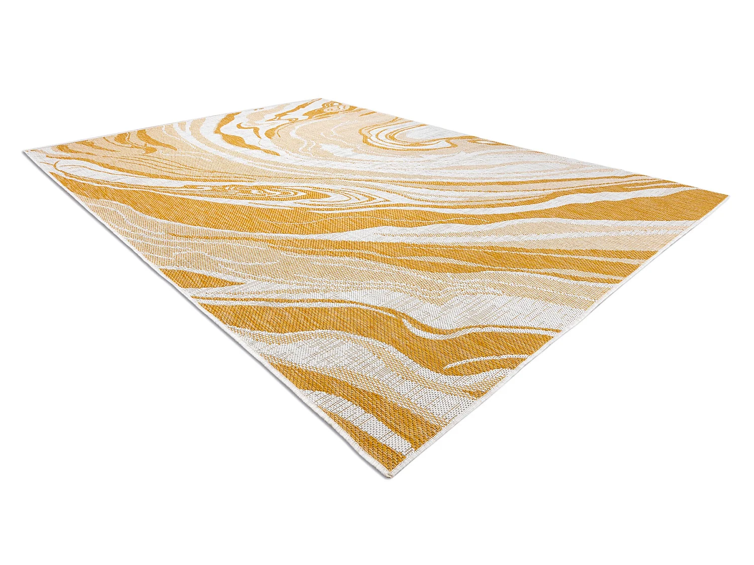 Teppich SISAL SION Marmor 22169 flach gewebt ecru / gelb / beige 160x220 cm