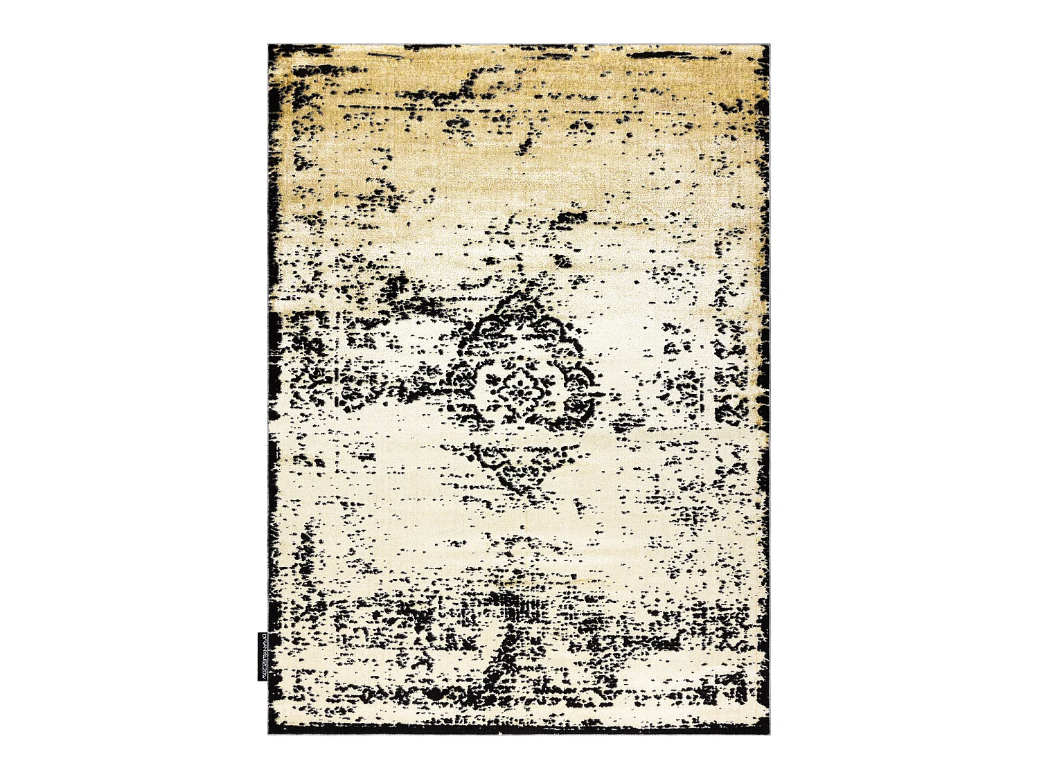 Tapijt DE LUXE modern 2083 Ornament vintage gewreven - Structureel gou 160x220 cm