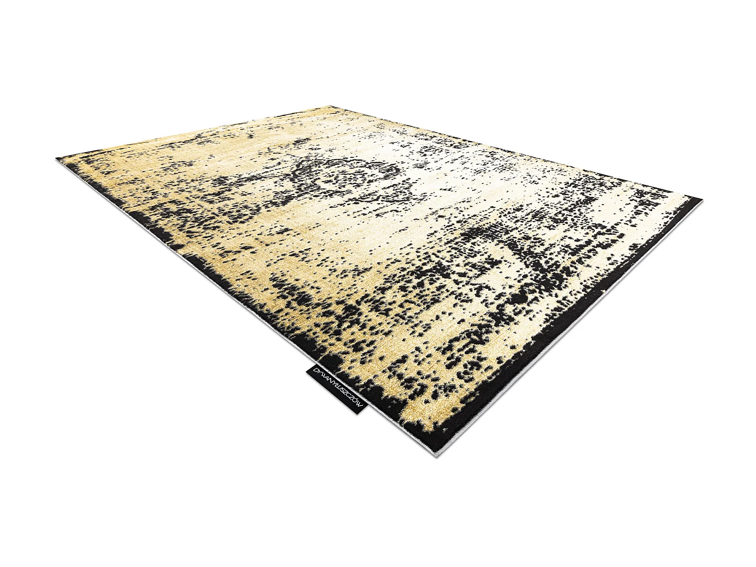 Tapijt DE LUXE modern 2083 Ornament vintage gewreven - Structureel gou 160x220 cm