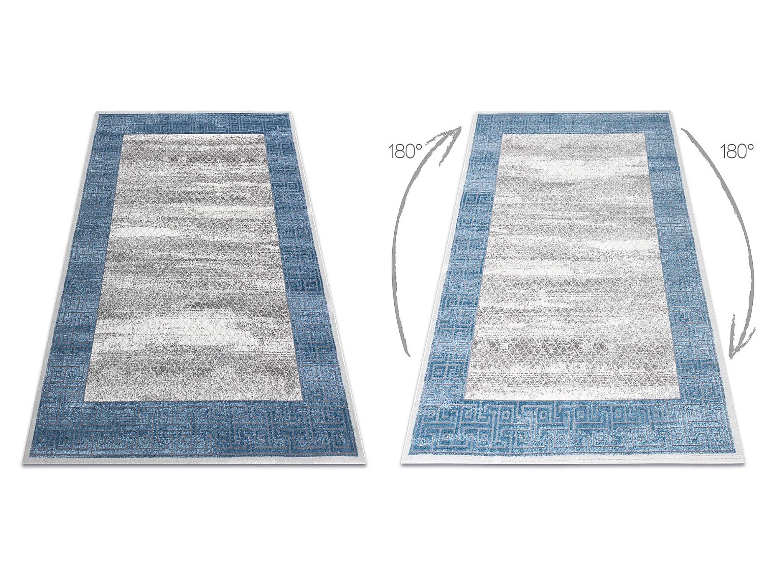 Tapijt NOBLE modern 1512 68 Kader, Grieks vintage gewreven - Structure 240x330 cm