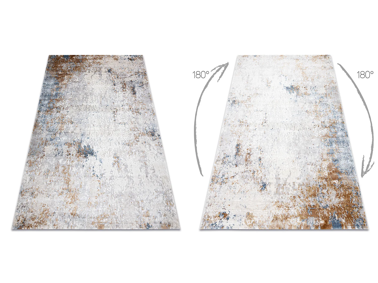 Tapis ACRYLIQUE ELITRA 6650 Abstraction vintage gris / ivoire  240x350 cm