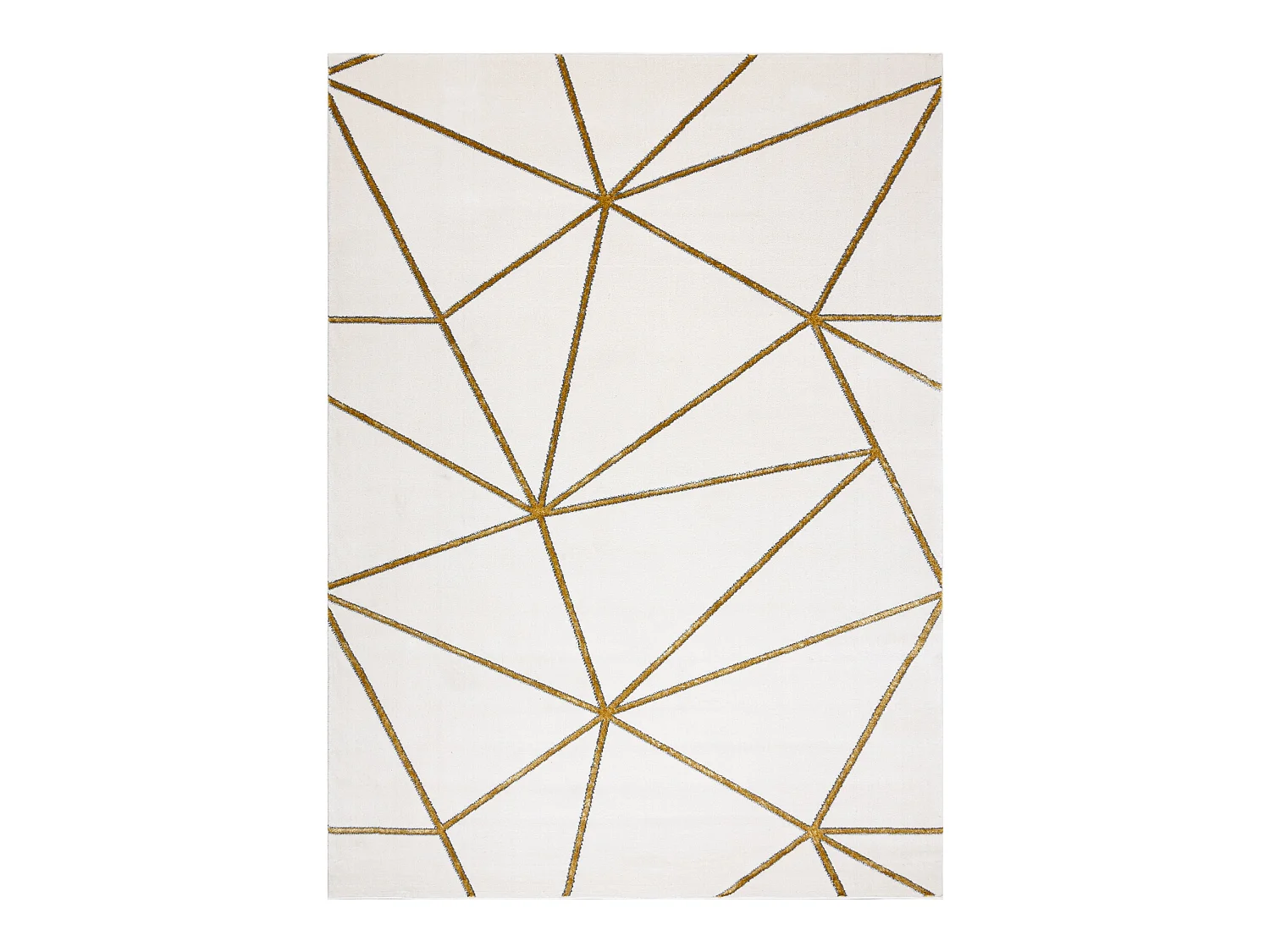 Tapijt EMERALD exclusief 1013 glamour, stijlvol geometrisch room / gou 180x270 cm