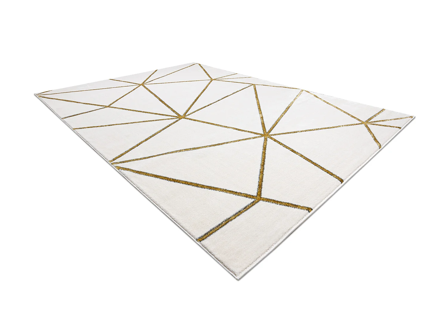 Tapijt EMERALD exclusief 1013 glamour, stijlvol geometrisch room / gou 180x270 cm