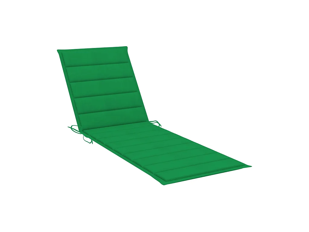 Tumbona de jardín con mesa y cojín de madera de pino impregnada ES33756