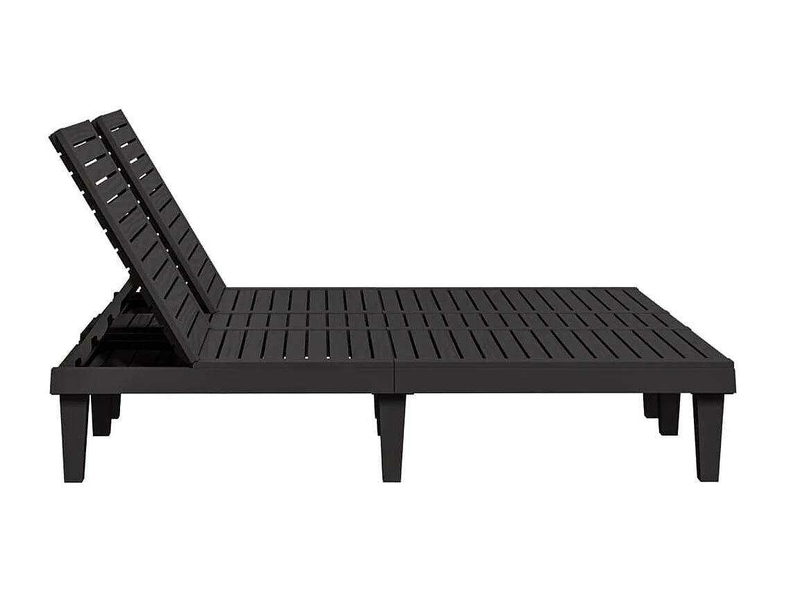 Bain de soleil doublenoir 155x138x83 cm polypropylène PEWV77461