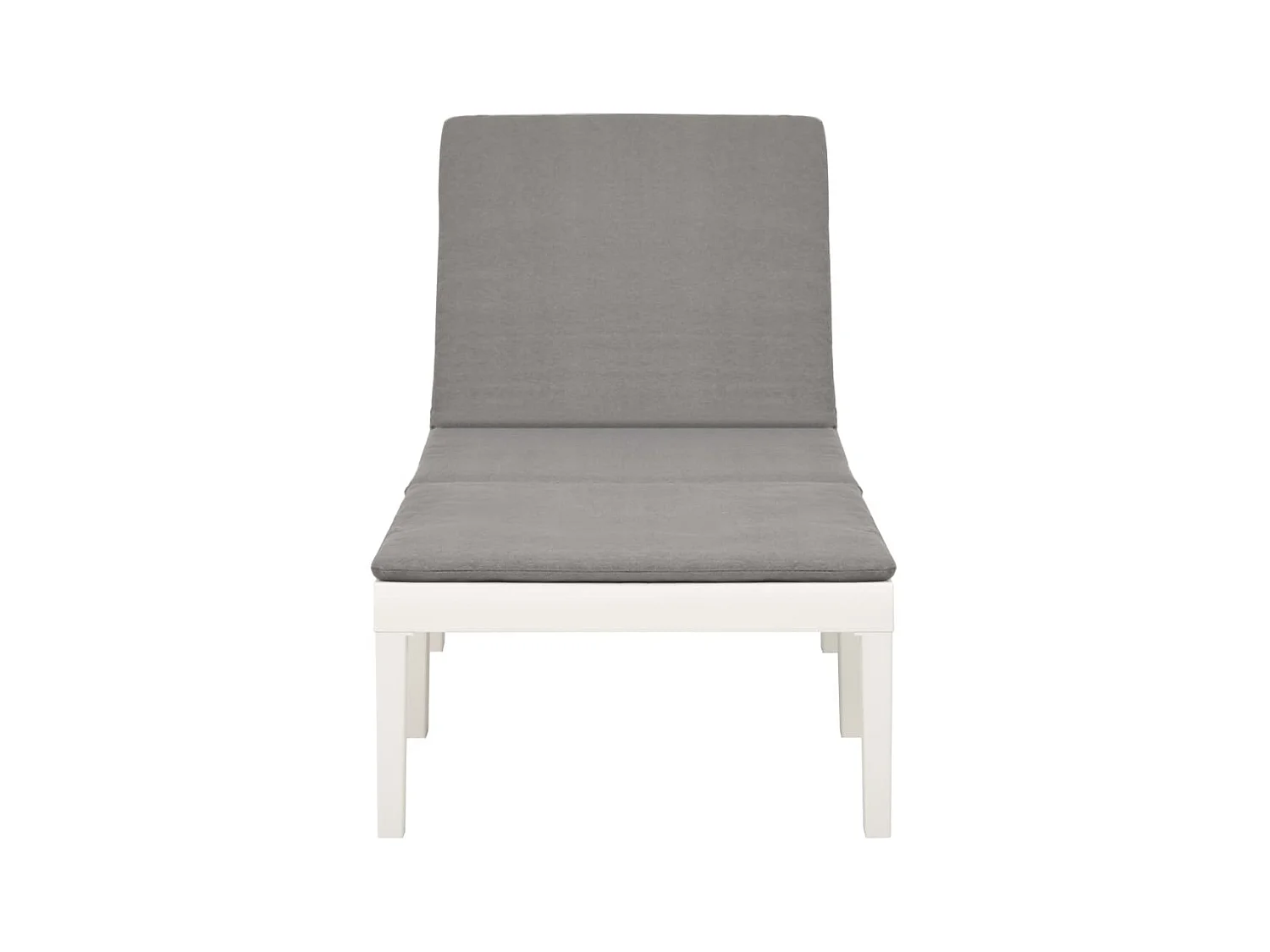 Bain de soleil avec coussin Plastique Blanc SEF29909