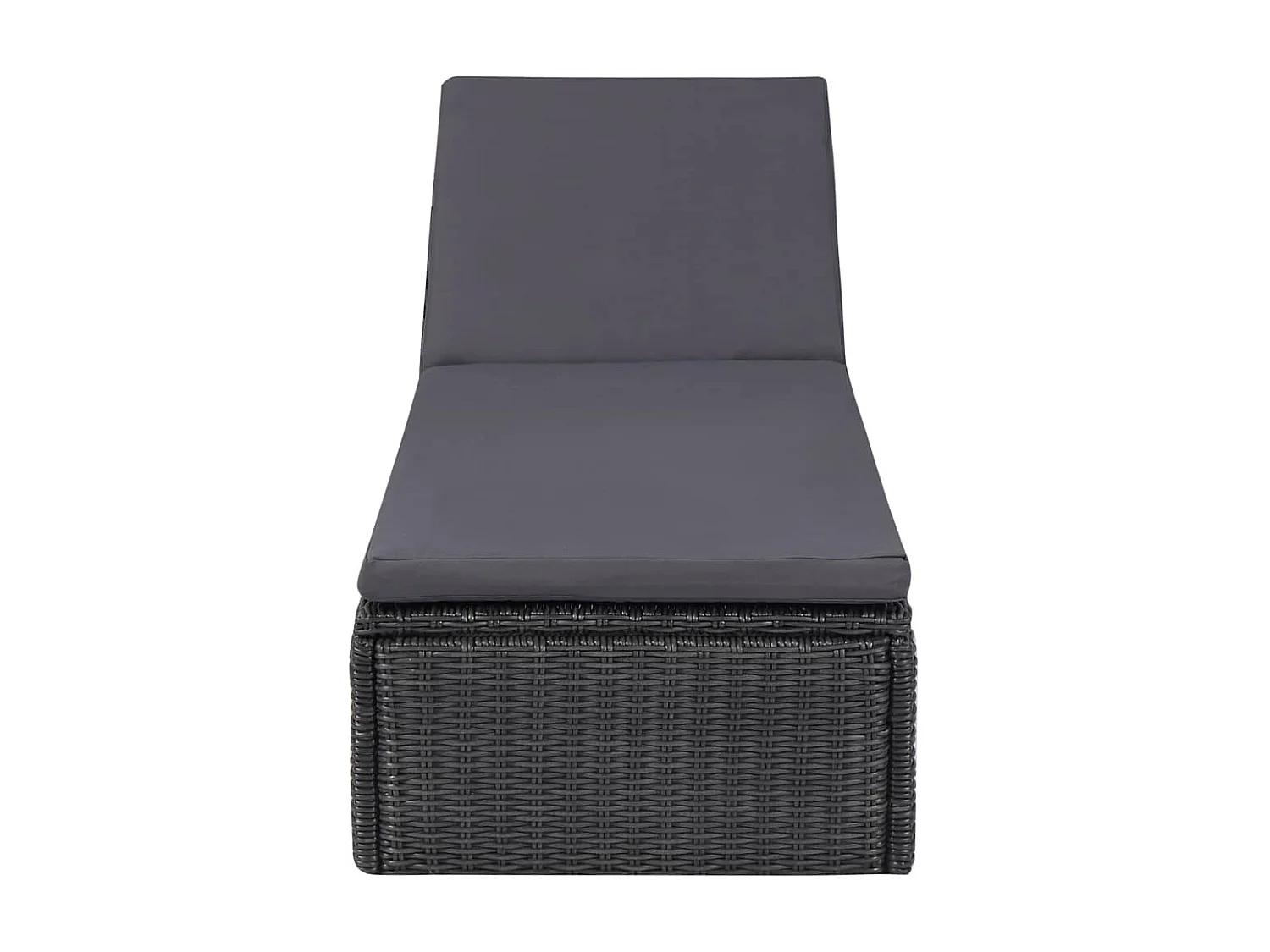 Bain de soleil Résine tressée Noir et gris foncé SEF38660