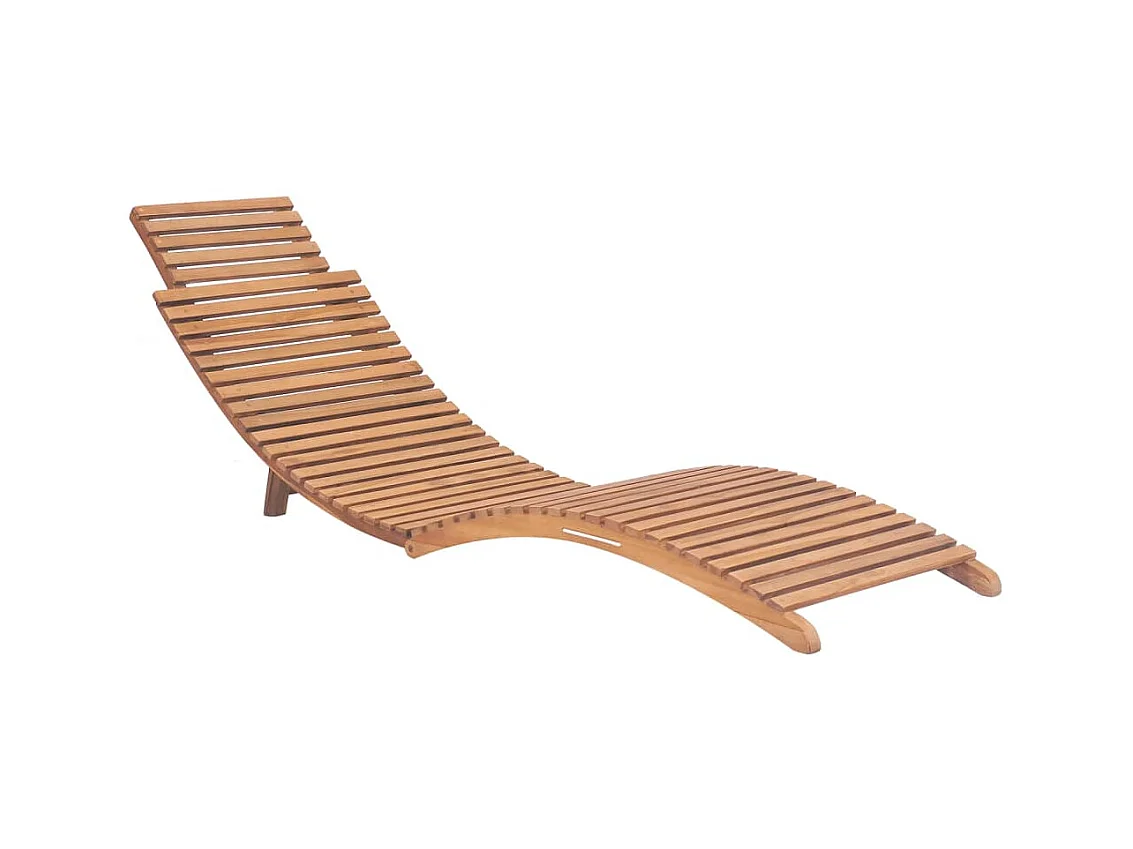 Bains de soleils 2 pcs avec coussins Bois massif de teck SEF47854