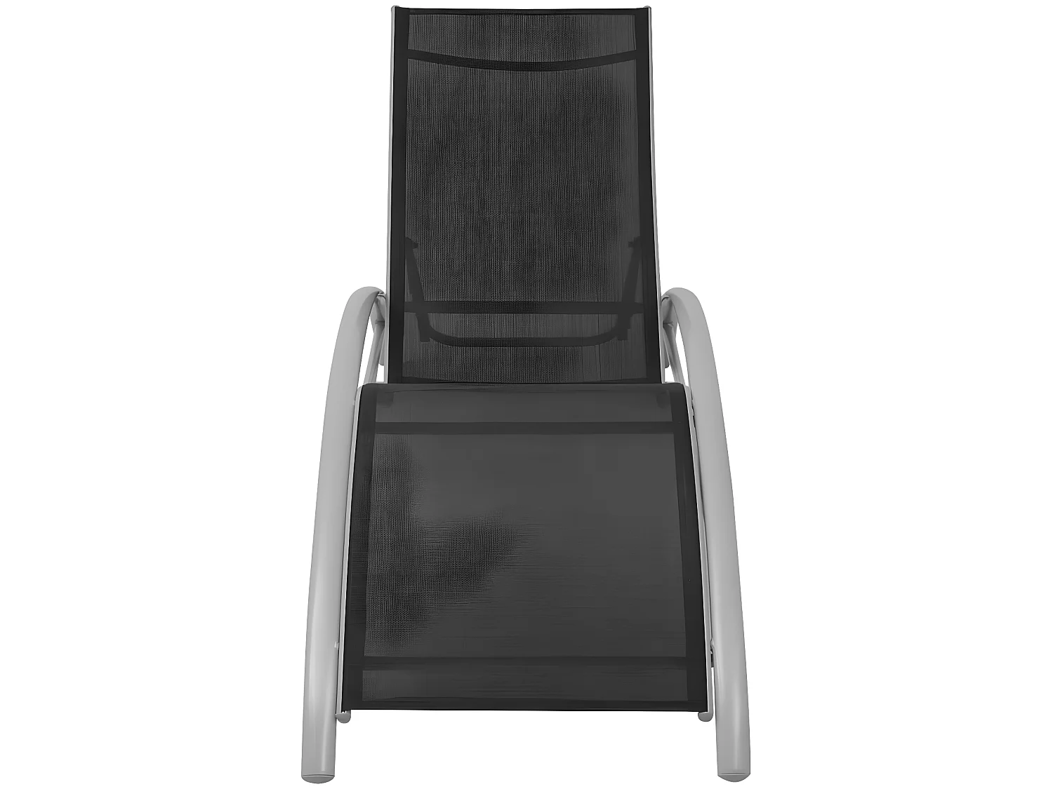 Bains de soleils et parasol Aluminium Noir SEF14238