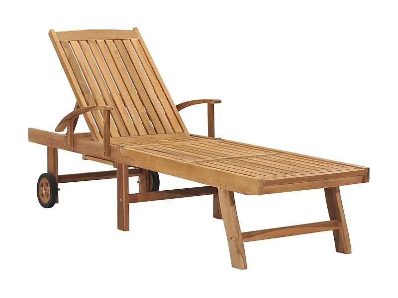 Bain de soleil Bois de teck solide SEF36936