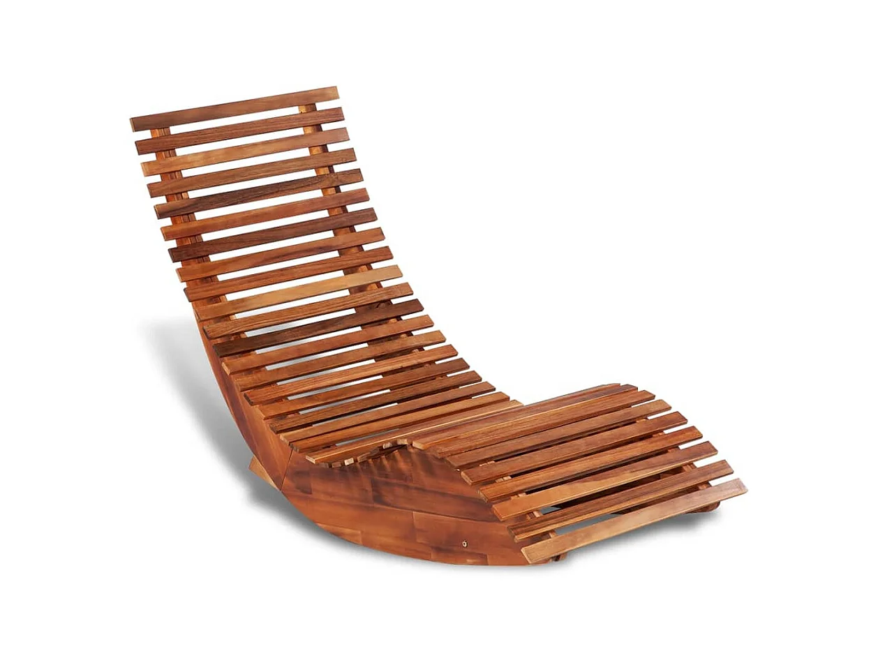 Bain de soleil basculante Bois d'acacia SEF38115