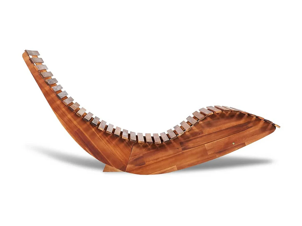 Bain de soleil basculante Bois d'acacia SEF38115