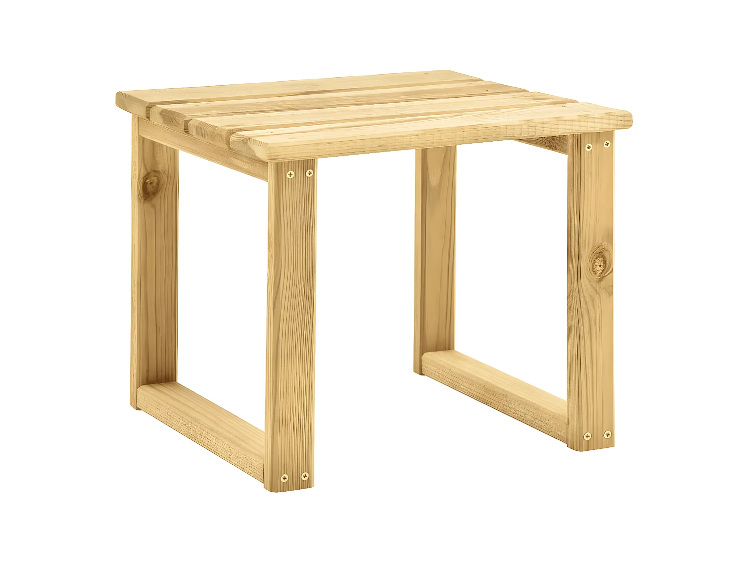 Ligbed met tafeltje en kussen geïmpregneerd grenenhout NL823037