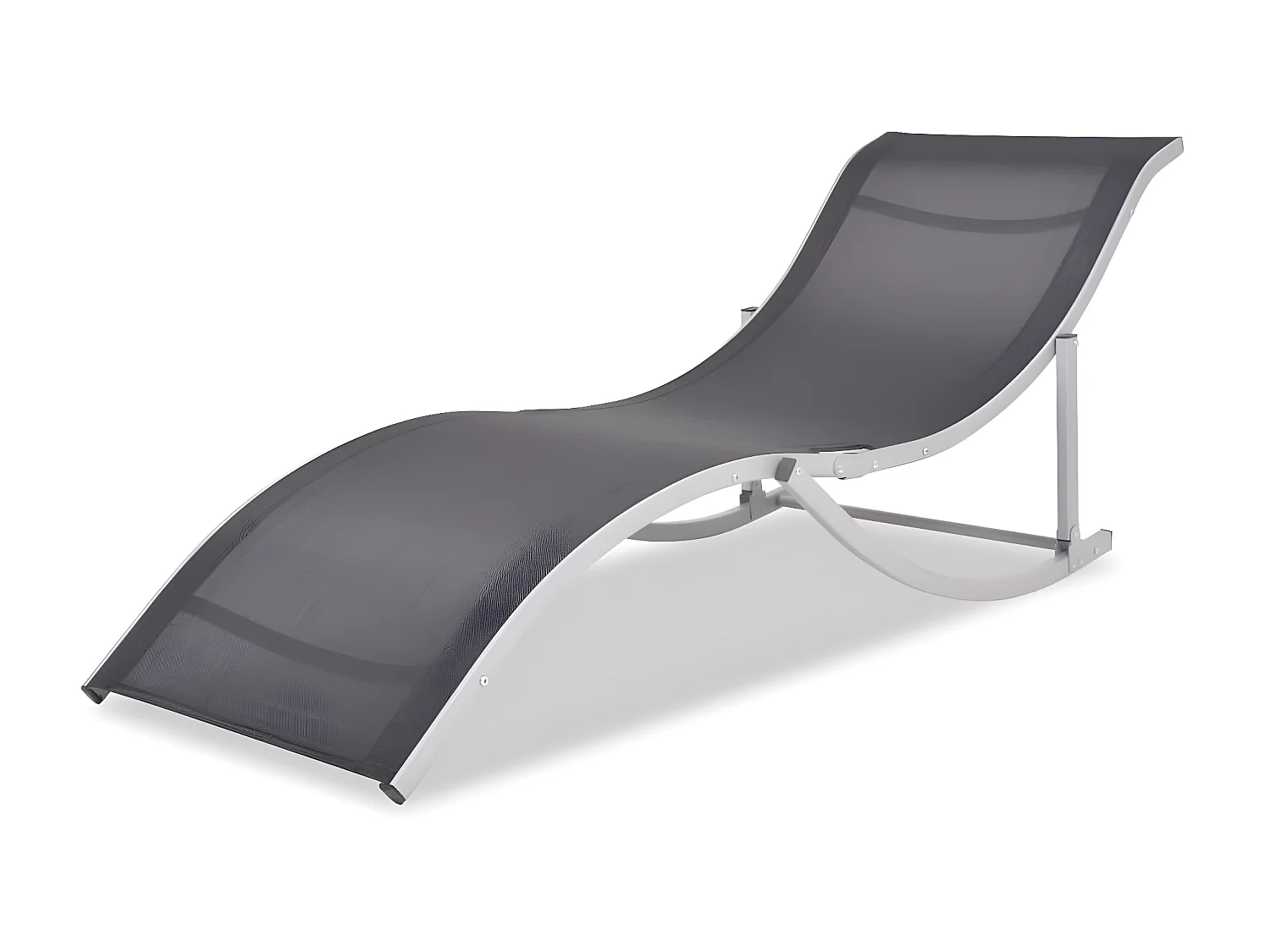 Bains de soleils pliantes 2 pcs Aluminium et Textilène SEF54472