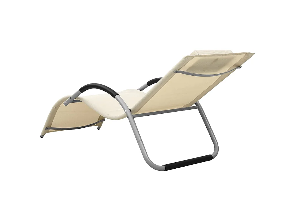 Bain de soleil Textilène Crème et gris SEF75419