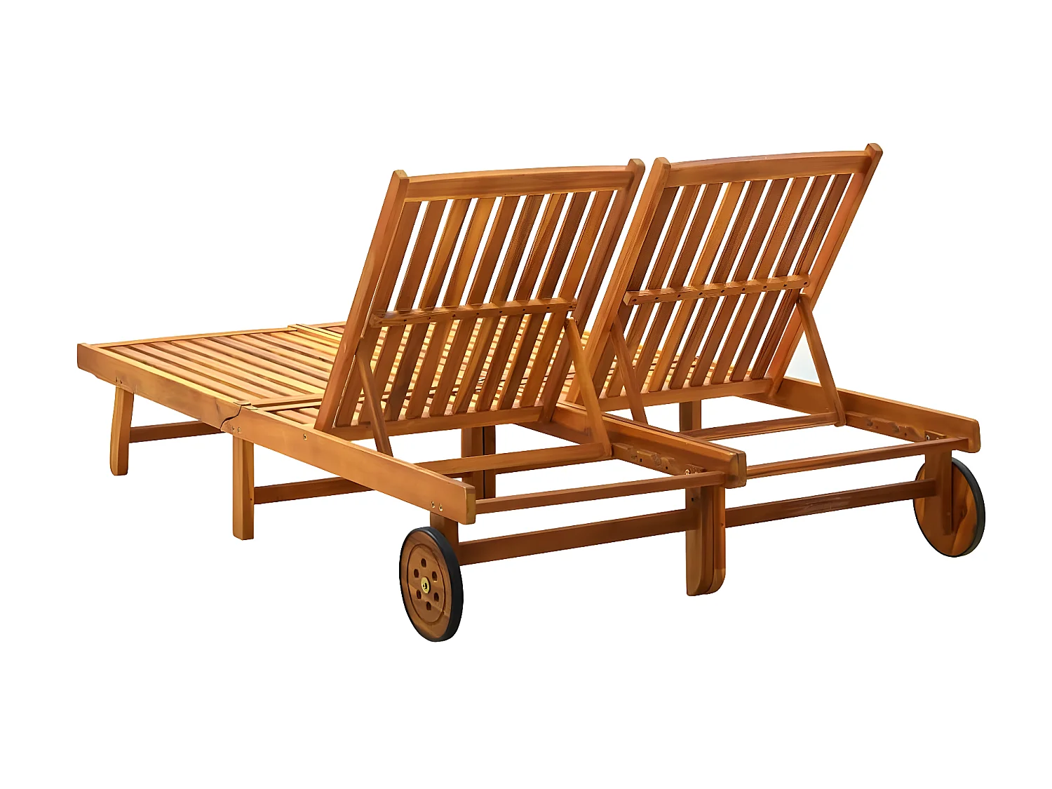 Tumbona para 2 personas madera maciza de acacia ES27510