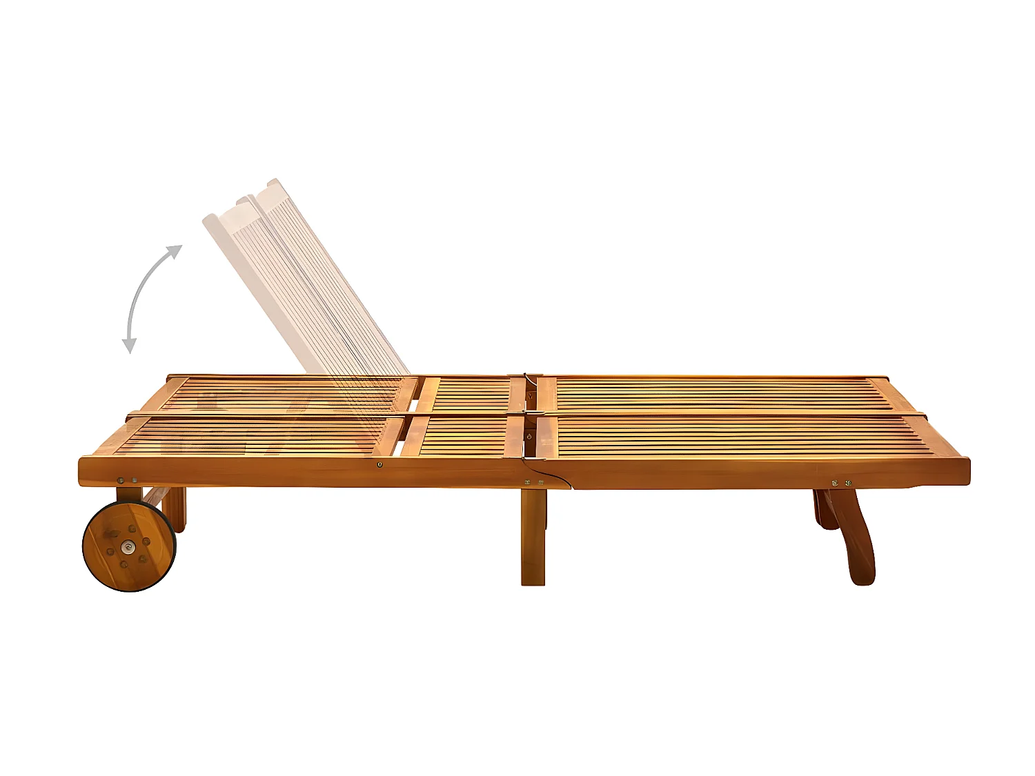 Tumbona para 2 personas madera maciza de acacia ES27510