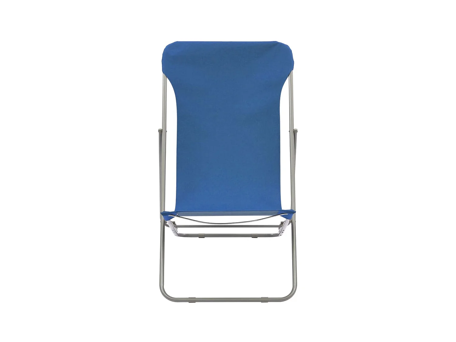 2 Pz Sedie da Spiaggia Pieghevoli Acciaio e Tessuto Oxford Blu CFW85643