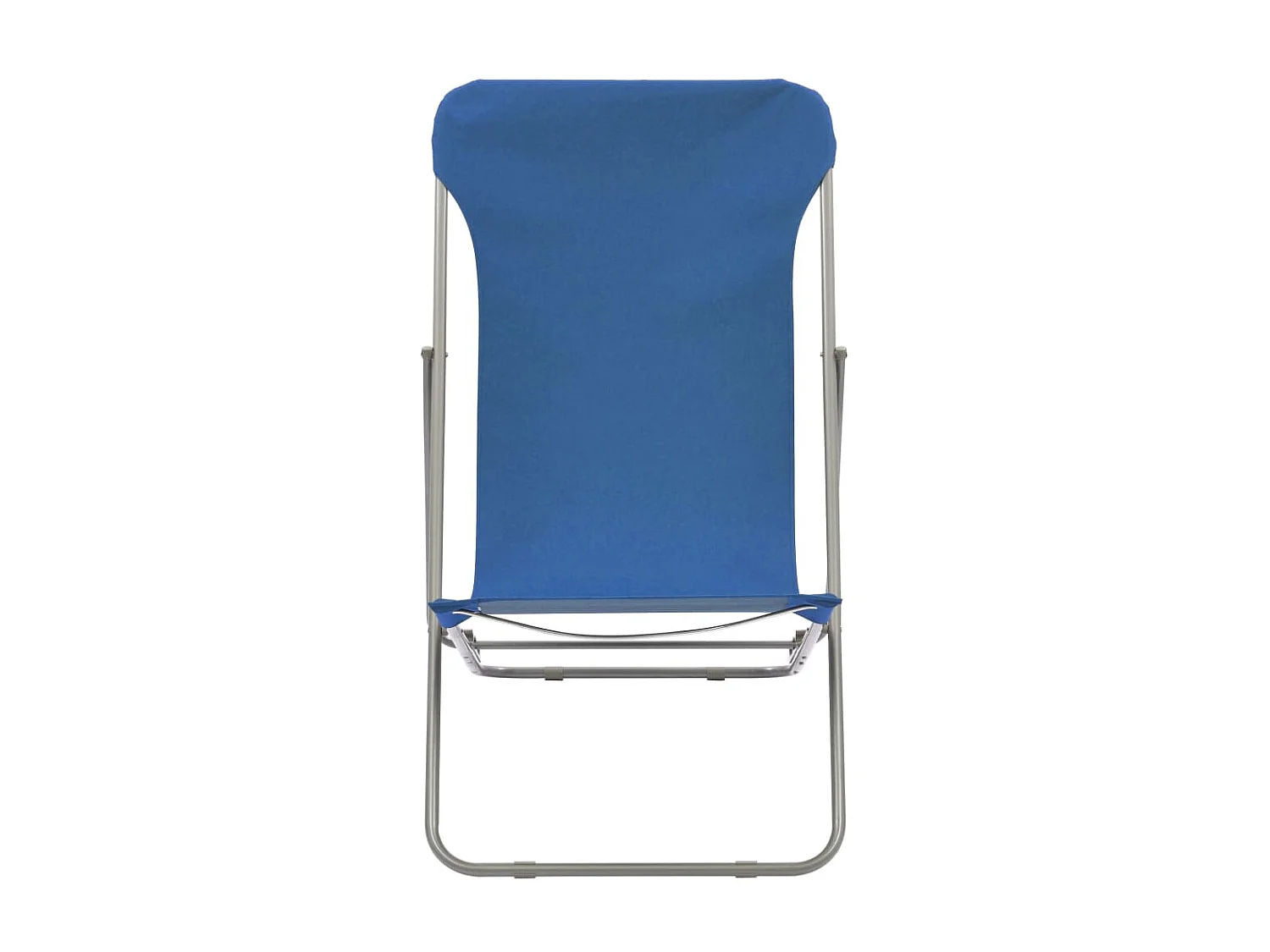 Bains de soleil pliables 2 pcs Acier et tissu oxford Bleu SEF92131