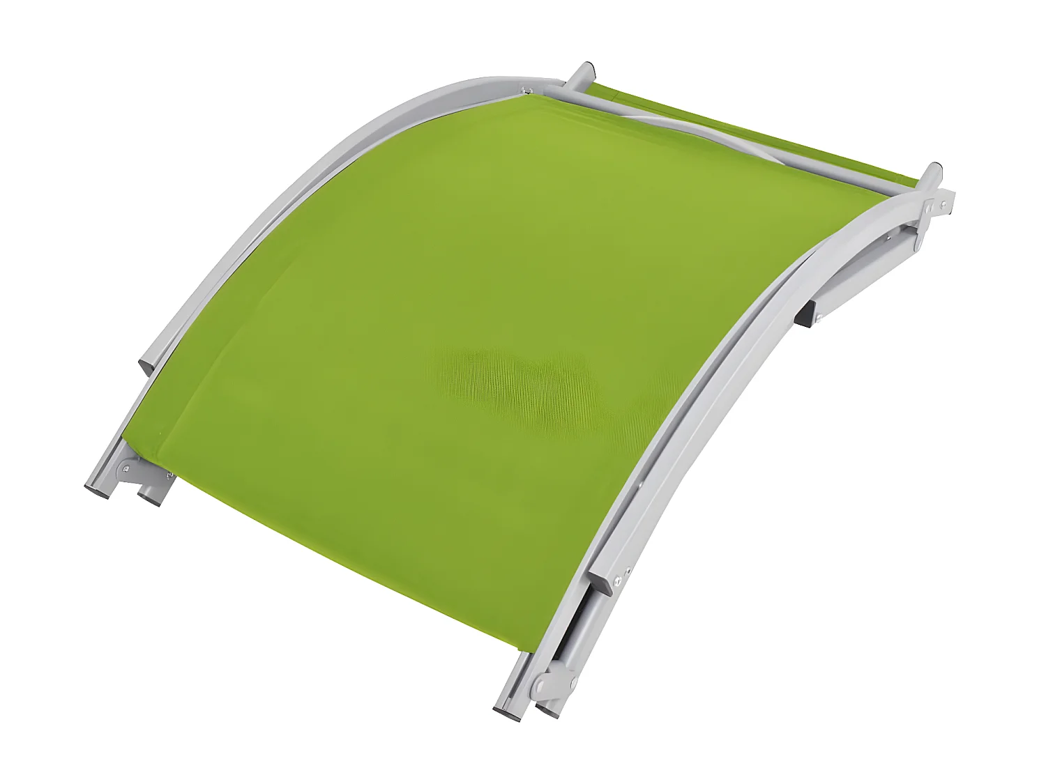 Bains de soleils pliables 2 pcs Vert Textilène SEF77543